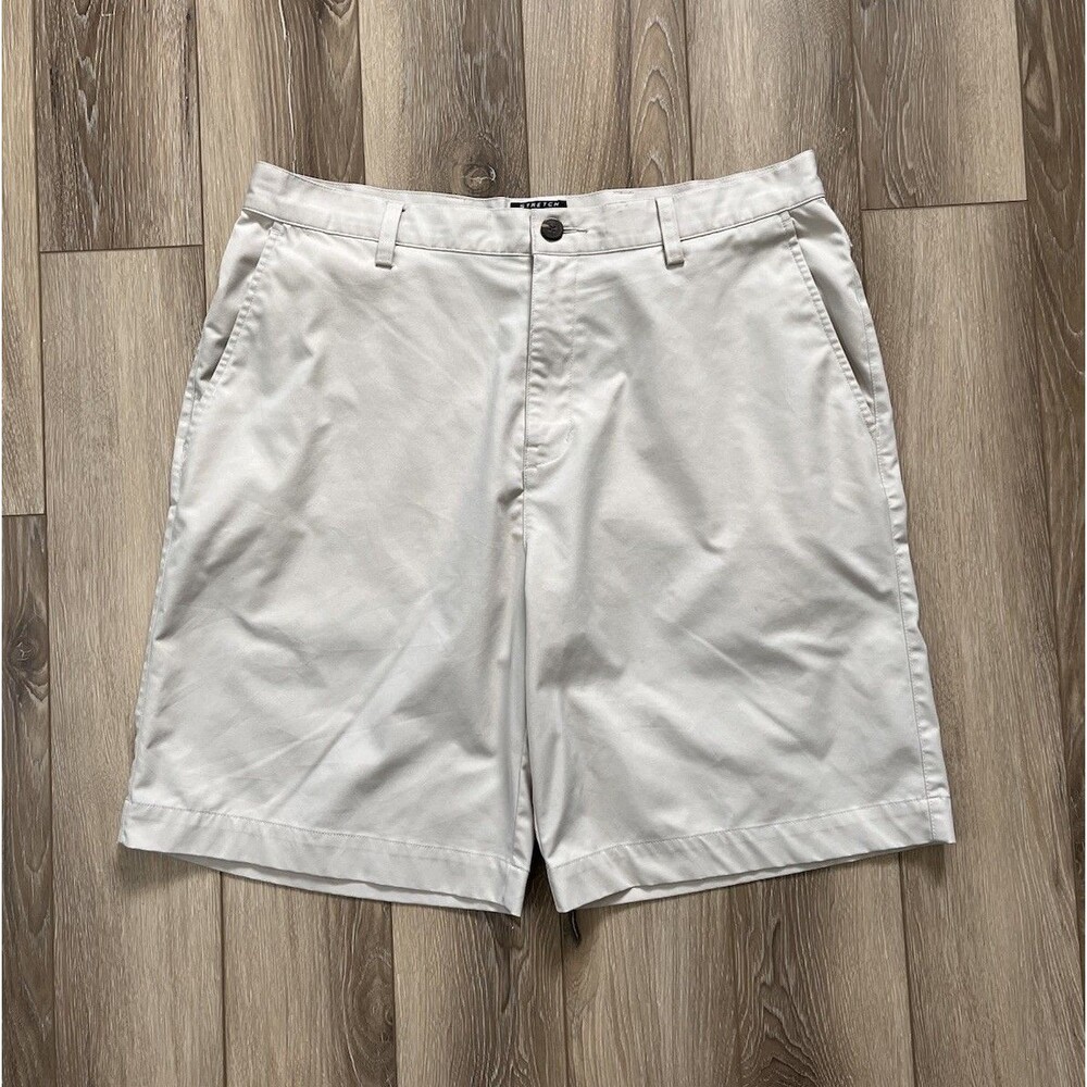 Adidas ClimaCool Stretch Beige Chino Golf Shorts Size 34” / 9” Inseam